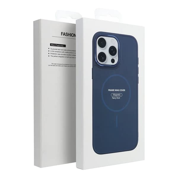 Mobilskal till iPhone 15 Magsafe Frame - Marinblå Blå