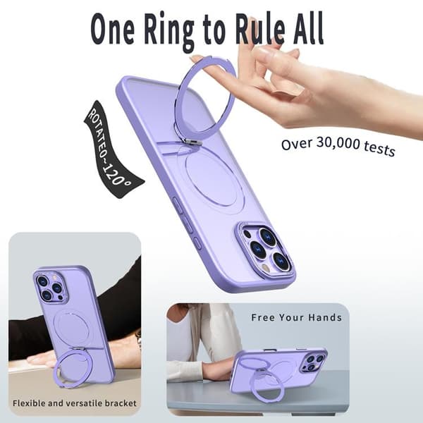 Mobilskal till iPhone 14 Pro Max MagSafe Rotating Kickstand - Lila Lila Lila