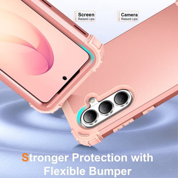 Mobilskal för Samsung Galaxy S26 Stötsäker PC + TPU - Roséguld