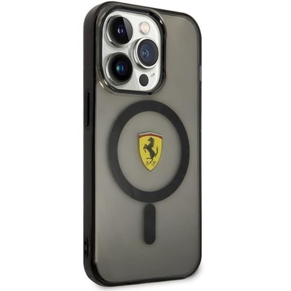 Ferrari Mobilskal till iPhone 14 Pro Max Magsafe Translucent - Svart Svart