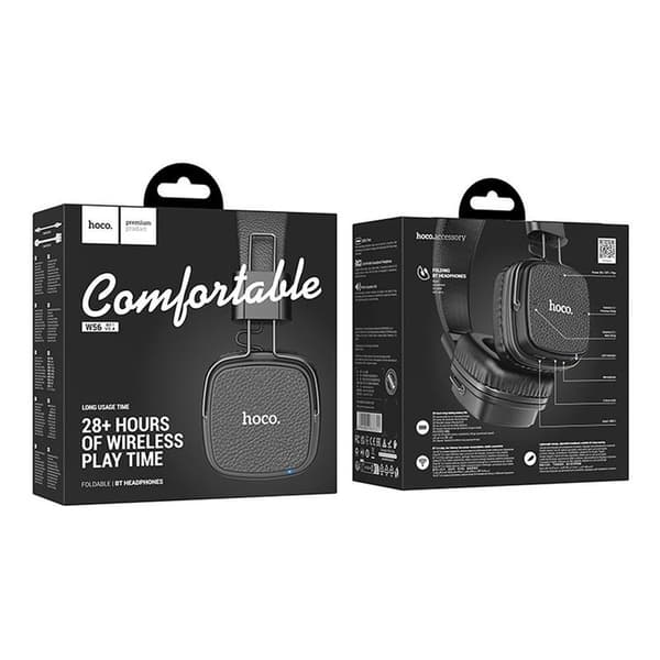 Hoco Over-Ear Hörlurar Trådlösa Bluetooth W56 - Svart Black