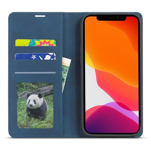 FORWENW Fantasy Series Mobilskal till iPhone 12 Pro Max KonstLäder - Blå