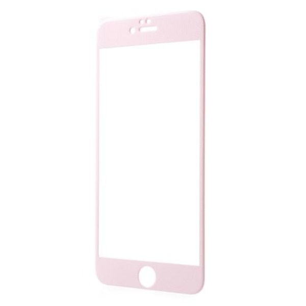 Härdat Glas Skärmskydd med rosa kanter till iPhone 6 / 6S Plus -