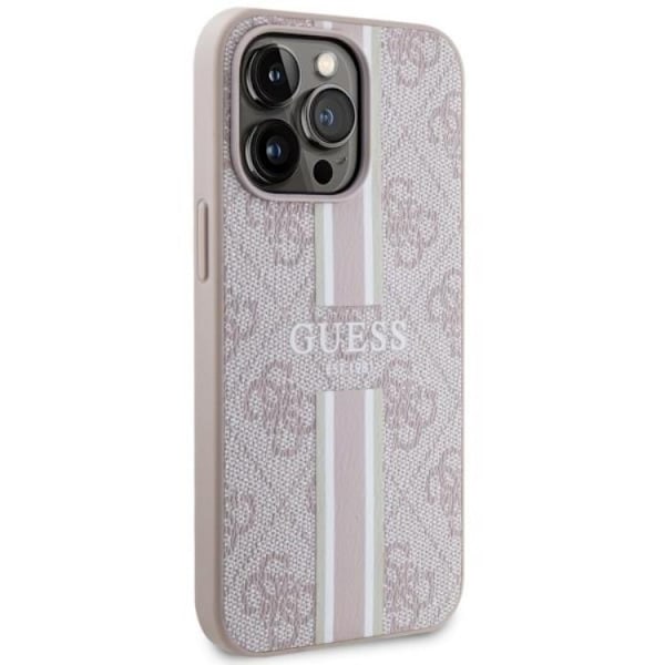 Guess iPhone 13 Pro Max Mobilskal MagSafe Printed Stripes - Rosa