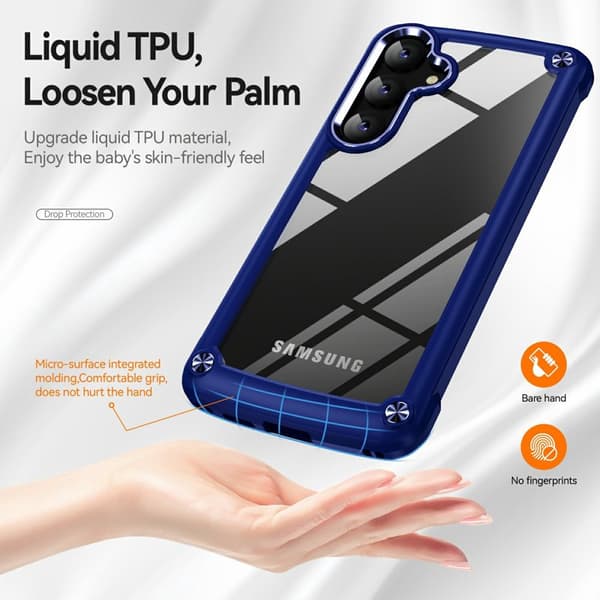 Mobilskal för Samsung Galaxy S26 Plus Stötbeständig PC + TPU - Blå