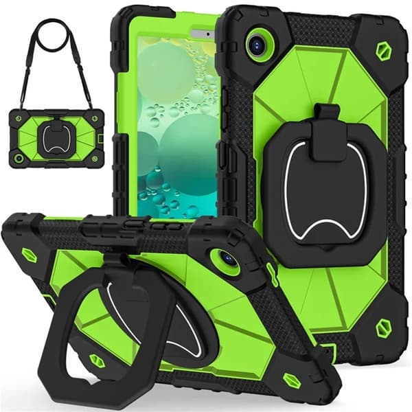 Lenovo Tab K9 Mobilskal Silikon Kickstand Grön