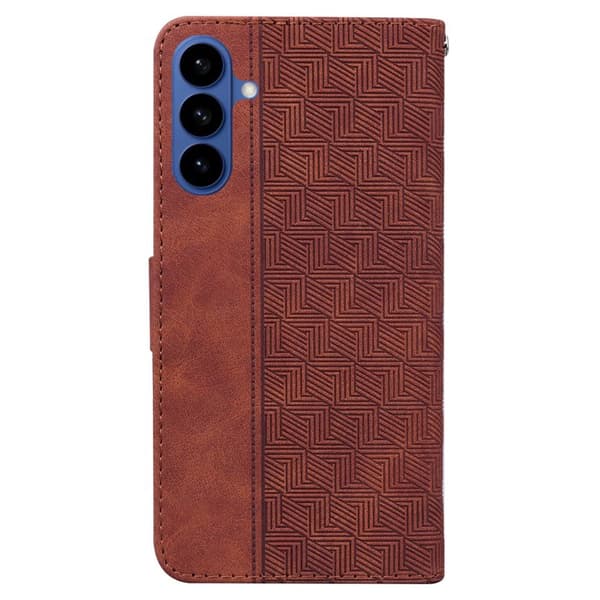 Plånboksfodral för Samsung Galaxy S26 Plus Konstläder med handledsrem - Brun