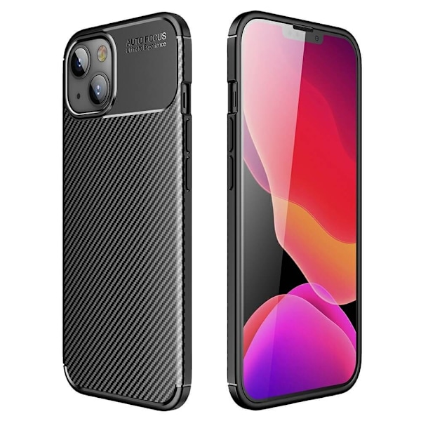 Carbon Fiber mobilskal till Apple iPhone 13 Mini - Svart Svart