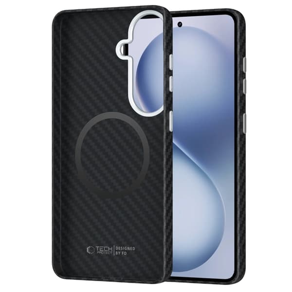 Tech-Protect Mobilcover Til Galaxy S26 Magsafe Ion Carbon - Sort/Sølv Svart