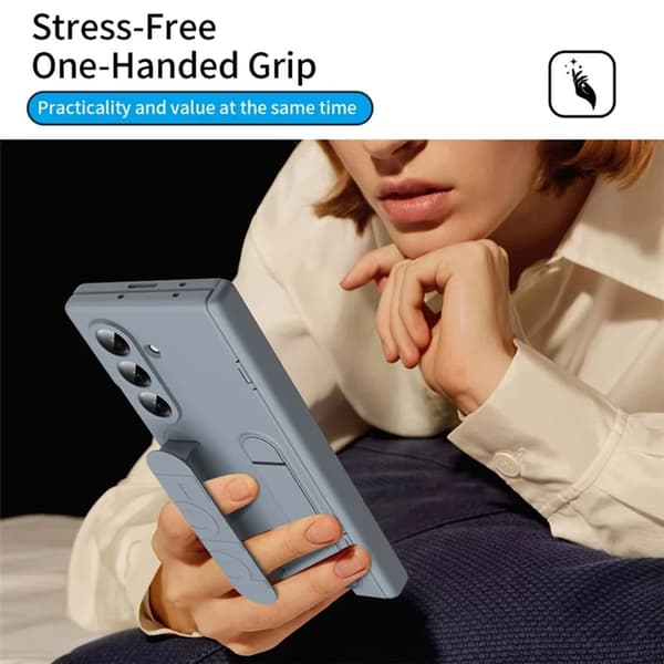 Mobilskal till Galaxy Z Fold7 5G med Härdat glas - Grå Grå