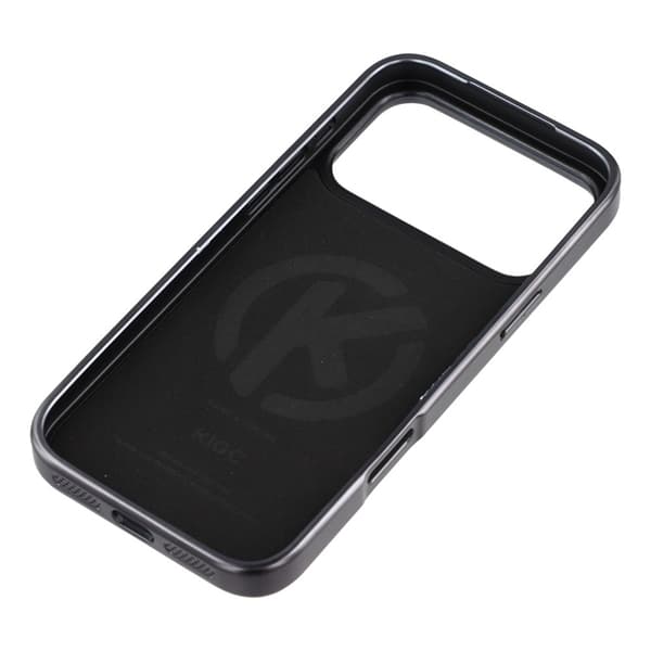 KIGC Mobilskal till iPhone 17 Pro Electroplating PC + TPU + PU Svart