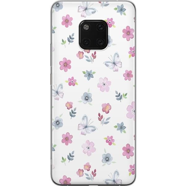 Mobilcover til Huawei Mate 20 Pro med blomster og sommerfugle