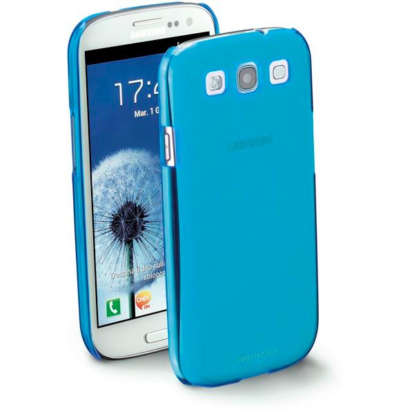 CellularLine Cool fluo cover til Samsung Galaxy S3 (blå) + skærmbeskytter Blue