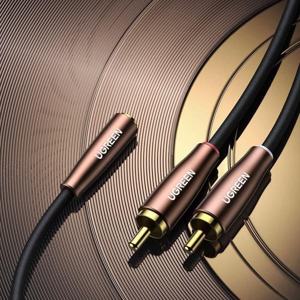 Ugreen Lydkabel Mini Jack 3m - Brun Brown