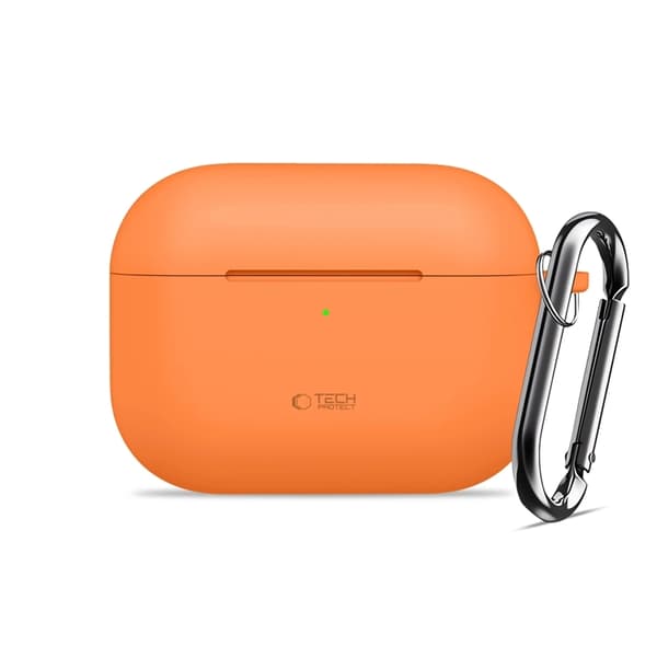 Tech-Protect Apple Airpods Pro 3 Taske Silikone Krog - Kosmisk Orange Orange