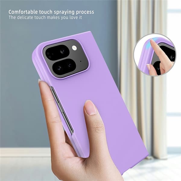 Mobilskal till Google Pixel 10 Pro Fold Skin-Feel Rubberized Svart
