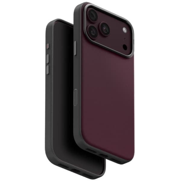 UNIQ Mobilskal För iPhone 18 Pro/17 Pro Lyden DS Magclick - Burgundy