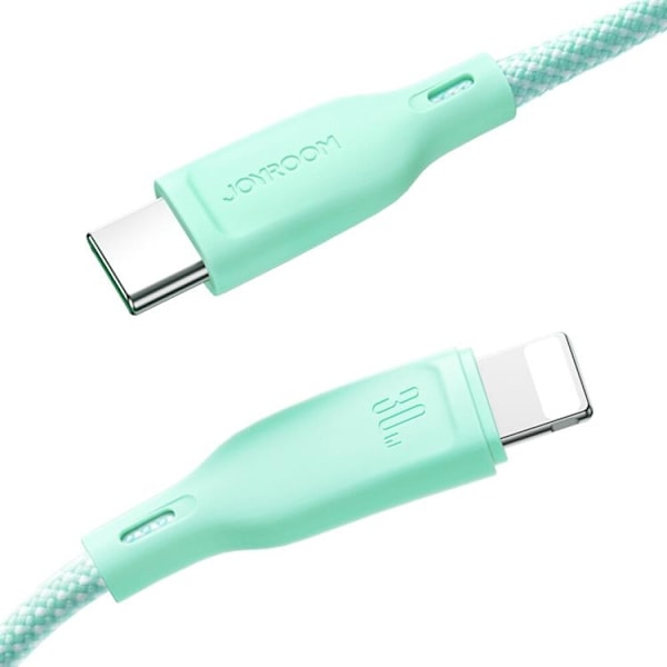 Joyroom USB-A till Lightning kabel Multi-Color 3A 1m - Grön