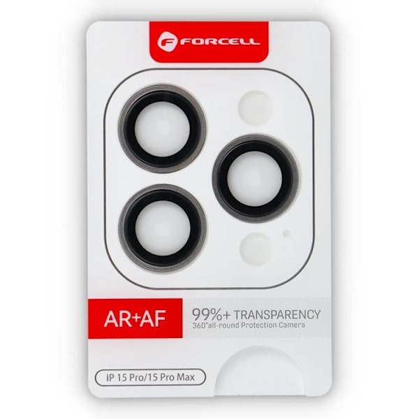 Forcell iPhone 15 Pro/15 Pro Max Härdat Glas Kameraskydd Premium