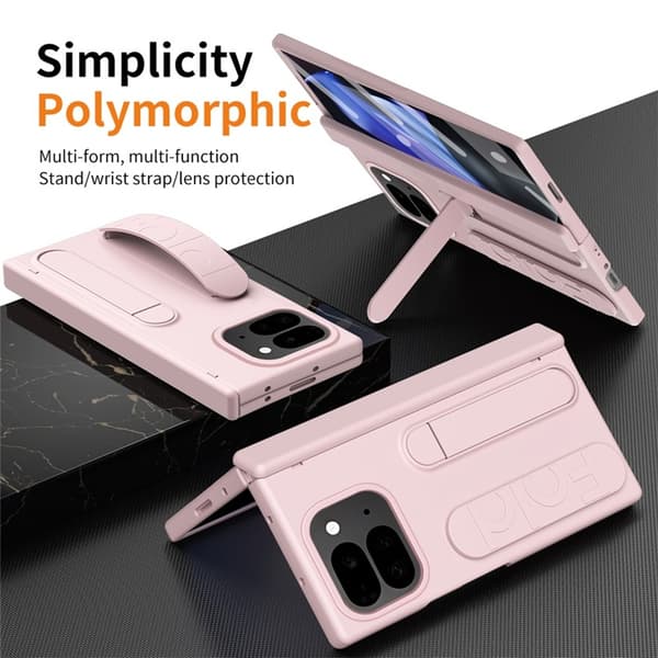 Mobilskal till Google Pixel 10 Pro Fold Wristband Kickstand - Rosa Rosa