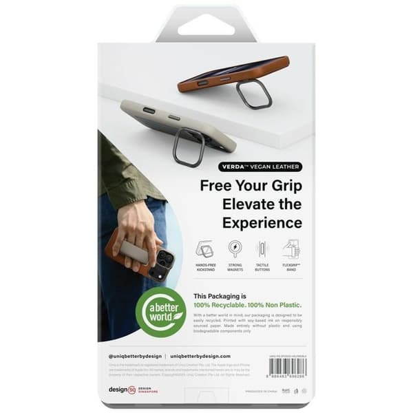 UNIQ telefontaske til iPhone 17 Pro MagSafe Heldro Pro Svart