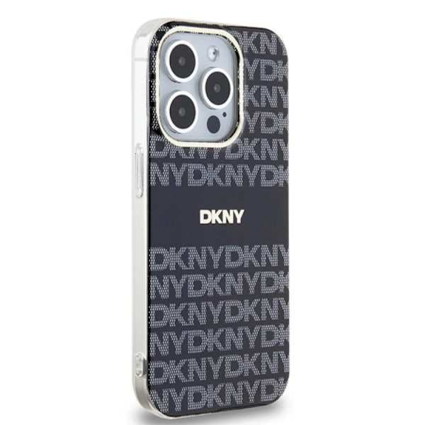 DKNY iPhone 15 Pro Mobilskal Magsafe IML Mono & Stripe - Svart