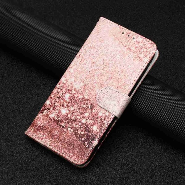 Plånboksfodral för Samsung Galaxy S26 Flip Konstläder - Roséguld Marmor