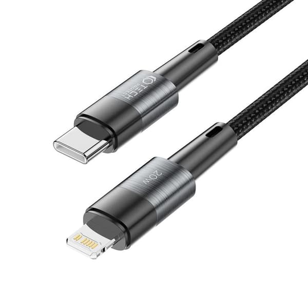 Tech-Protect USB-C till Lightning kabel Ultraboost 2m - Grå Grå