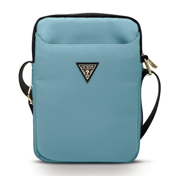 Guess Taske 10" Nylon Trekant Logo - Blå Blue