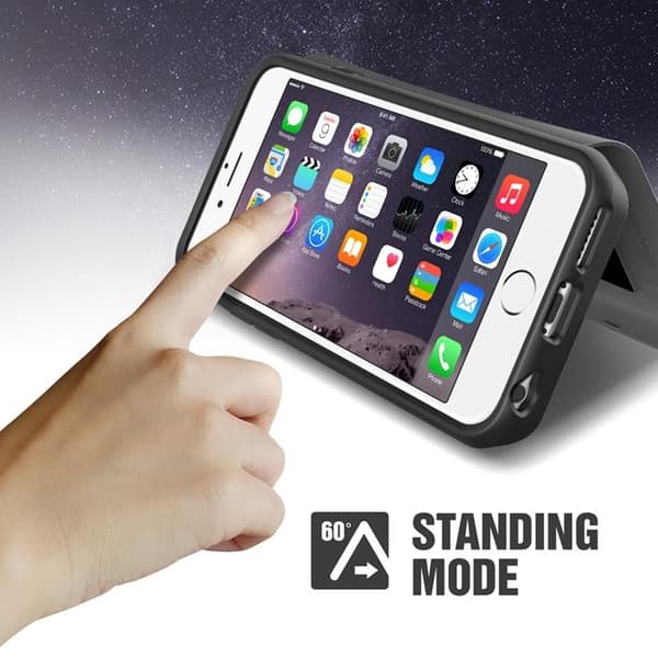 Verus Damda Veil etui med spejl til Apple iPhone 6 (S) Plus (Grå) Grey