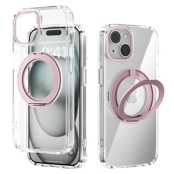 ABEEL Q-LUCK Mobilskal till iPhone 14 Shockproof TPU + PC - Rosa
