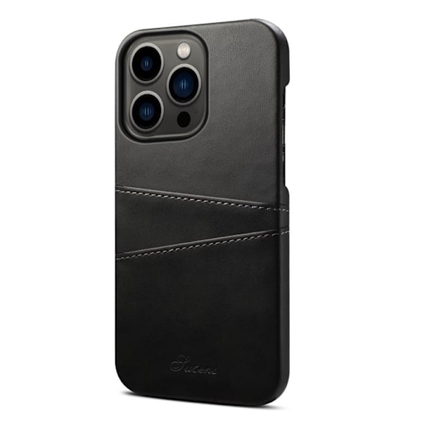 SUTENI iPhone 14 Pro Max Skal Korthållare - Svart