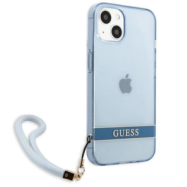 Guess iPhone 13 mini Cover Translucent Stap - Blå Blå