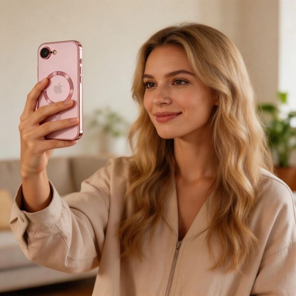 Tech-Protect Mobilskal För iPhone 16e/17e Magsafe Magflex - Rosa Guld Roséguld