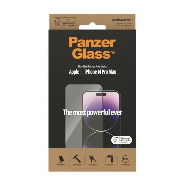 PanzerGlass iPhone 14 Pro Max Härdat Glas Skärmskydd