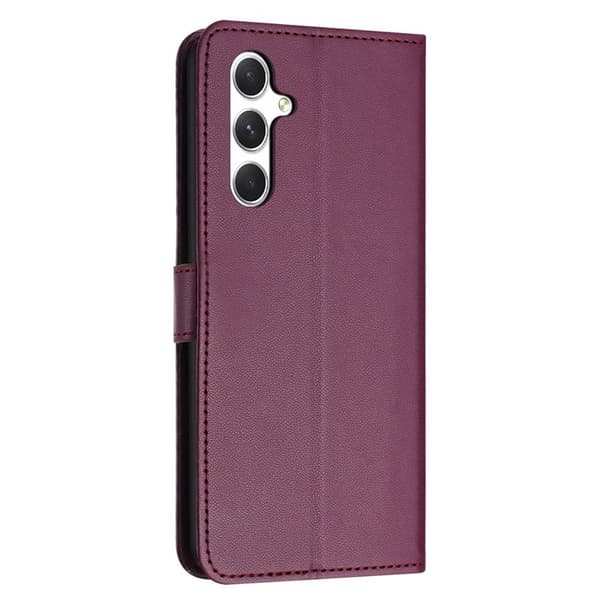 Plånboksfodral för Samsung Galaxy S26 Plus Konstläder med ställ - Lila