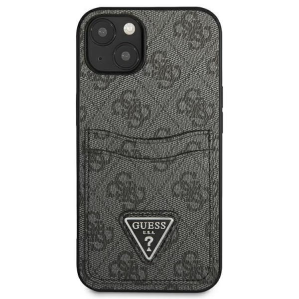Guess iPhone 13 mini Skal Korthållare 4G Triangle Logo - Svart
