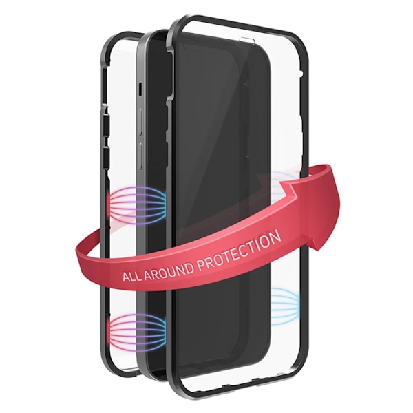 Black Rock iPhone 14 Mobilskal 360 Degree - Svart/Clear Svart