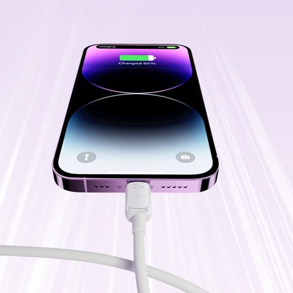 Joyroom USB-C till lightning kabel 20W 1.2m - Lila Lila
