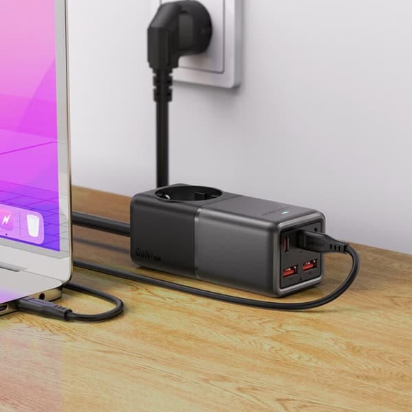 Acefast Bordsladdare 3x USB-C/2x USB-A - Svart Svart