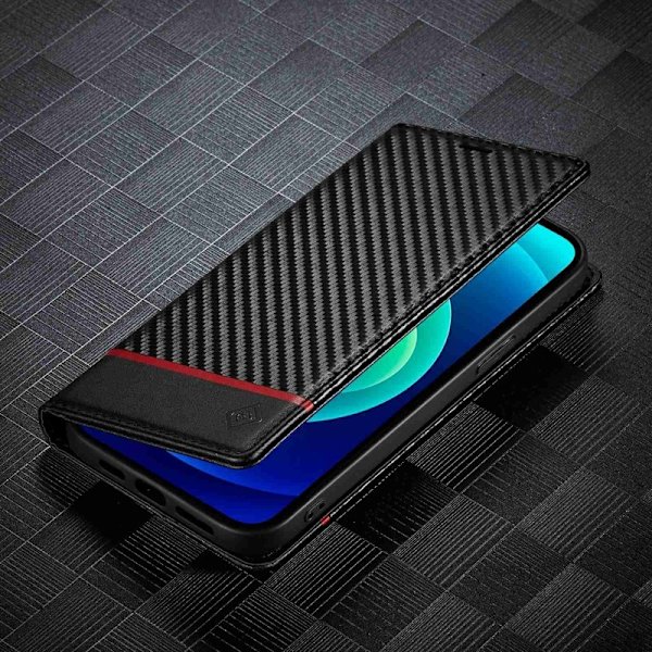 LC.IMEEKE iPhone 14 Plus Plånboksfodral i Konstläder - Horisontell Rand