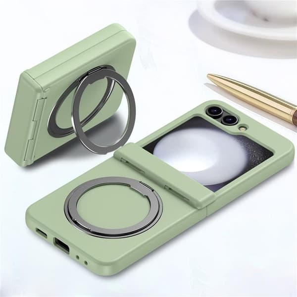 Mobilskal till Galaxy Z Flip 7 Magsafe Spring Hinge - Grön Transparent