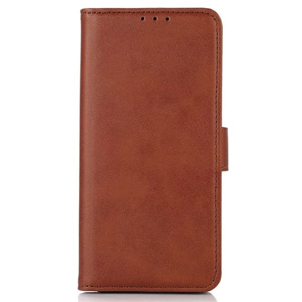 Sony Xperia 1 VII Plånboksfodral Cowhide Texture Konstläder - Brun