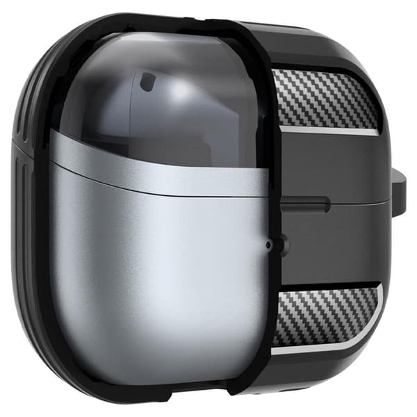 Spigen Galaxy Buds 3/3 Pro Etui Rugged Armor - Sort Svart
