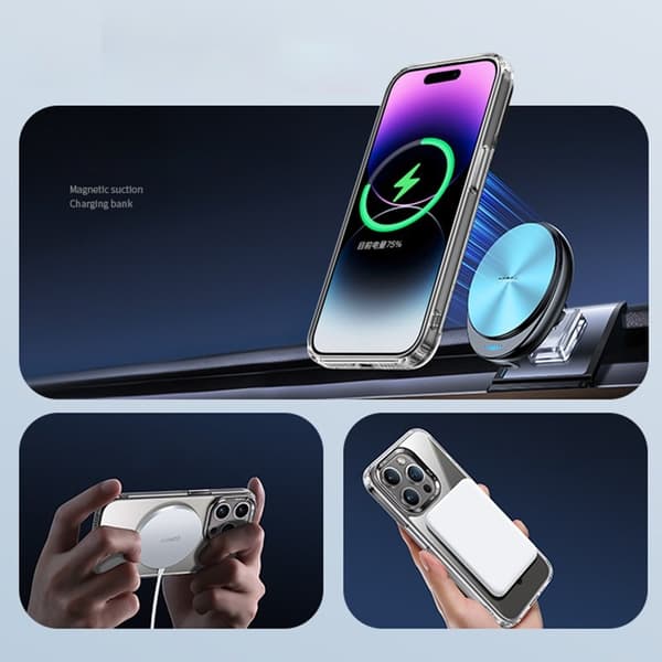 XUNDD Wisely Series Mobilskal till iPhone 15 Pro Max Transparent MagSafe