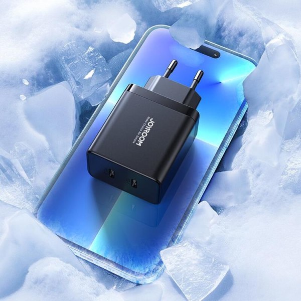 Joyroom Snabbladdare JR-TCF09 2x USB-C 40W - Svart