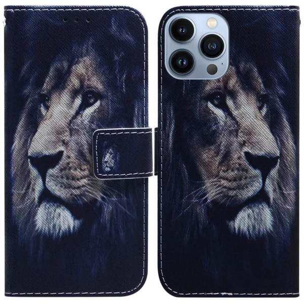 iPhone 15 Pro Max -lompakkokoteloprintti - leijona
