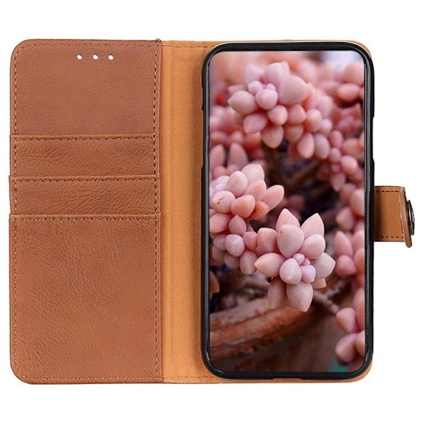 KHAZNEH iPhone 14 Pro Max Plånboksfodral Retro - Brun