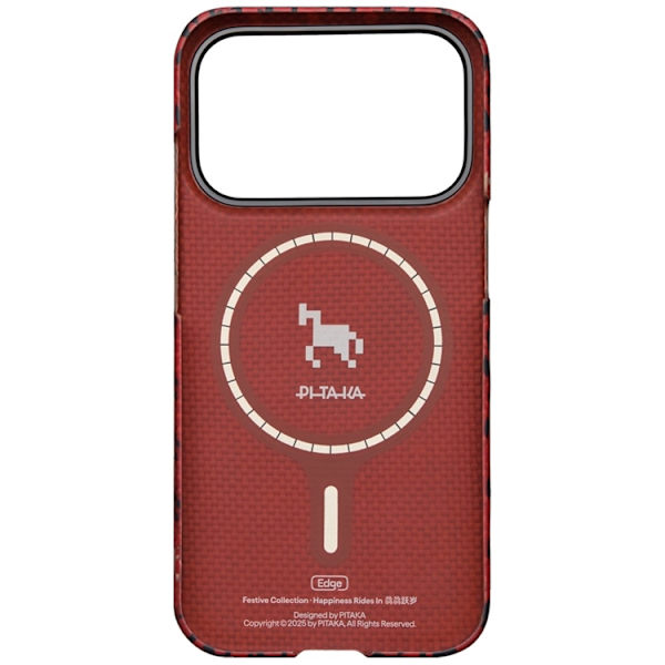 PITAKA Mobilskal För iPhone 17 Pro Magsafe Edge Happiness Rides In