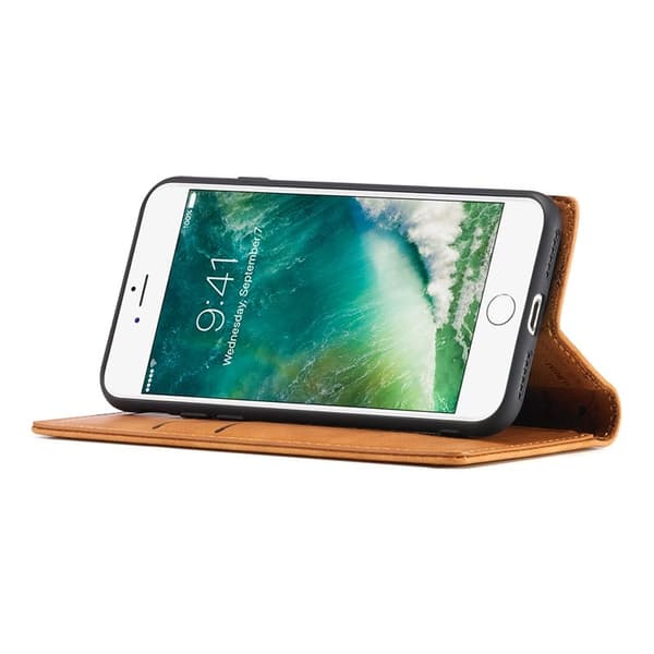 LC.IMEEKE Mobilskal till iPhone 7/8/SE (2020)/SE (2022) KonstLäder - Brun